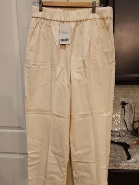 NWT Everlane Cream Easy Pant Sz XL